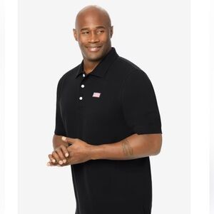 🇺🇸 KingSize Shrink-Less Classic Cotton Polo Shirt | 4XL | Black | NIP